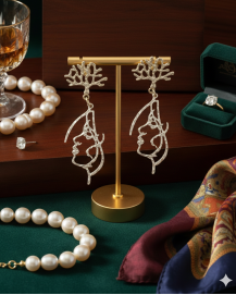 Dizajnové náušnice "Ateliér abstraktného umenia"